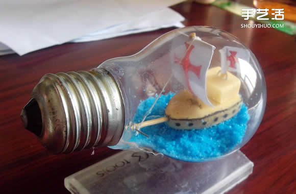 灯泡里的小世界海盗船 超简单创意合成教程