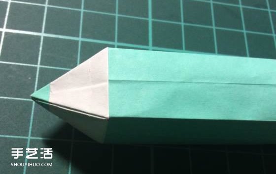 怎么折铅笔的方法图解 手工铅笔折纸步骤图