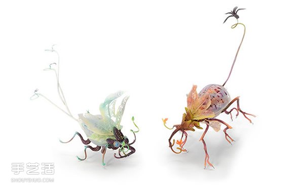 迷幻精灵昆虫雕塑作品 彷彿只在梦里会出现