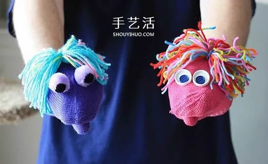 手套、袜子改造手偶 自制布玩具可以这么简单