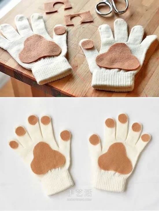 手套、袜子改造手偶 自制布玩具可以这么简单