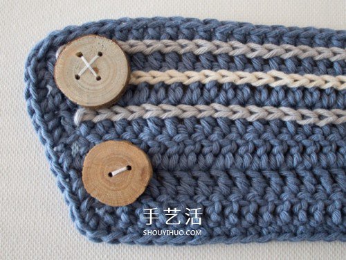 小清新毛线杯垫和杯套的手工编织方法图解