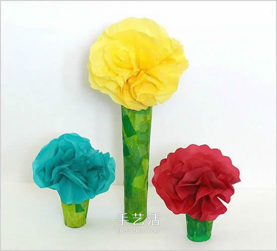 儿童手工彩纸花的做法 简单彩纸制作花朵图解