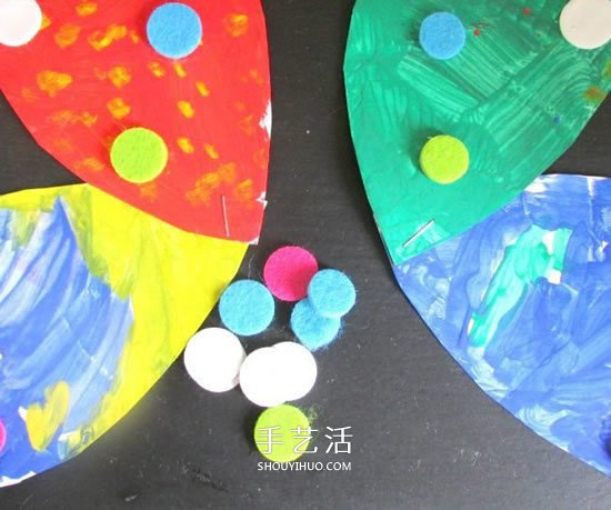 幼儿园纸盘蝴蝶的做法 卷纸筒手工制作蝴蝶