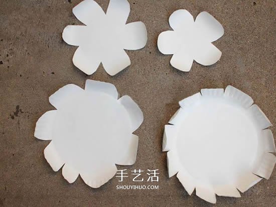 纸盘花的制作方法图解 简单用纸盘做花教程