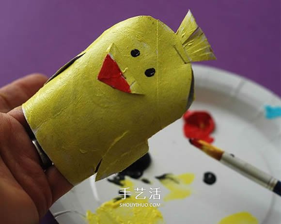鸡窝里的小鸡手工制作 卷纸筒怎么手工做小鸡