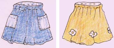 自制小女孩短裙 小女孩短裙制作方法