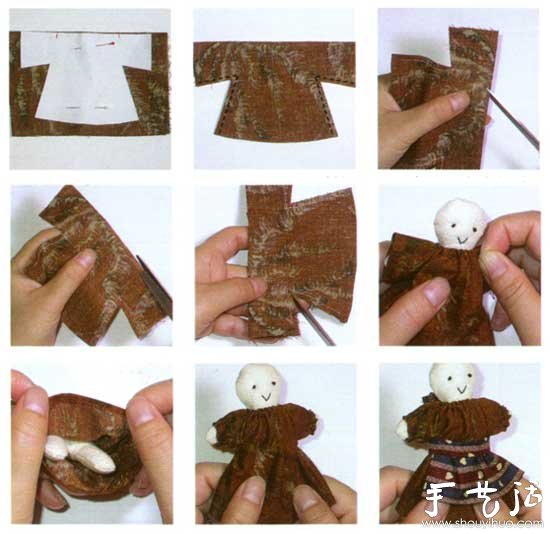 日本民族风布娃娃手工制作教程
