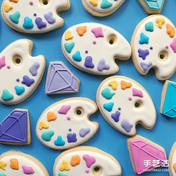 热爱色彩与甜食的她 创作出梦幻系翻糖饼干