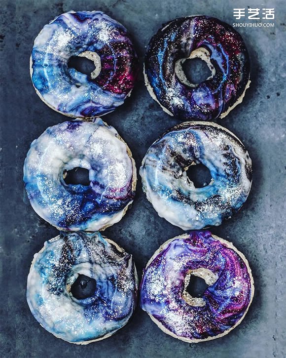 创意银河系甜甜圈 让甜食拥有奇幻浪漫色彩