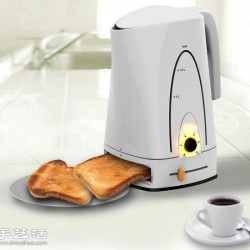 咖啡和吐司同时飘香，二合一的早餐机！