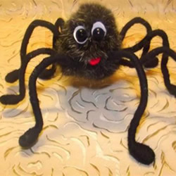 可爱小蜘蛛玩具的制作方法 带详细图解