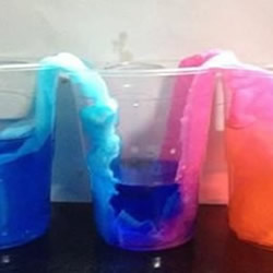 色彩传送带小实验 让颜色在不同杯子间传递