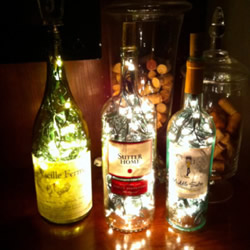 三种玻璃瓶废物利用DIY的小创意