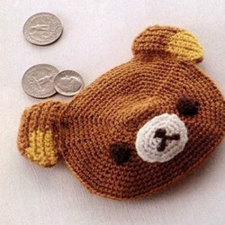 针织小熊零钱包针法图解 可爱小熊零钱包织法