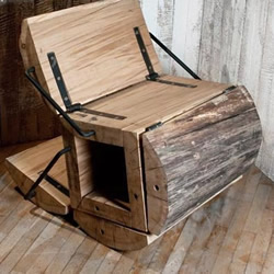 废木料DIY折叠座椅