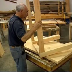 美国乡村风格木桌子的手工制作过程