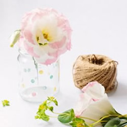玻璃瓶废物利用手工制作储物罐/花瓶