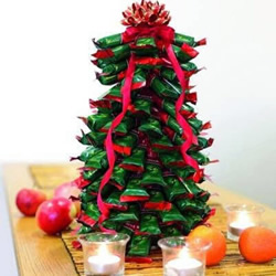 最受孩子欢迎的简单糖果圣诞树DIY手工制作