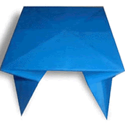 小桌子折纸方法