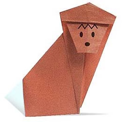 猴子折纸方法