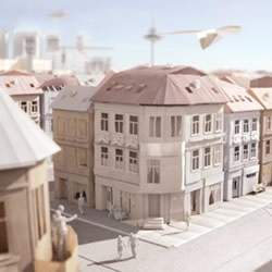 逼真的城市纸模型作品 手工纸模型图片欣赏