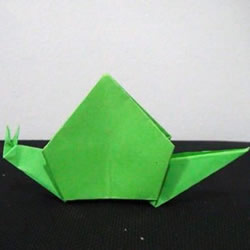 儿童折纸蜗牛的方法 简单蜗牛的折法图解
