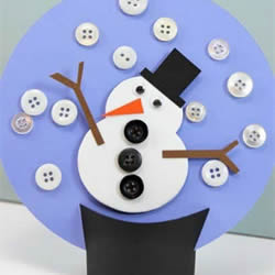 冬天雪人装饰摆件的做法 卡纸制作雪人装饰品