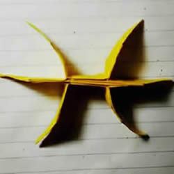 双鱼座天文符号的折法 手工折纸双鱼座符号图解