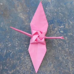 怎么折玫瑰千纸鹤步骤 玫瑰纸鹤的折法图解