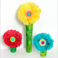 儿童手工彩纸花的做法 简单彩纸制作花朵图解