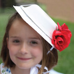 儿童手工制作法式礼帽 简单纸盘帽子的做法