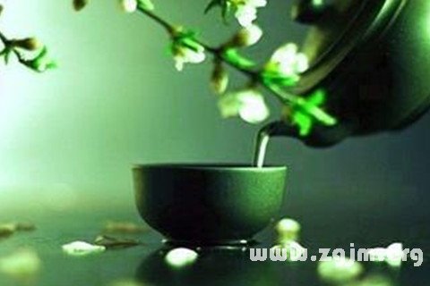 梦见倒茶