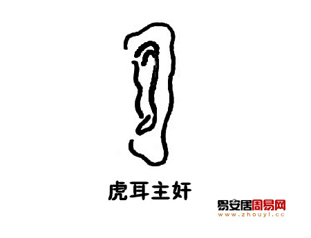 虎耳面相图解